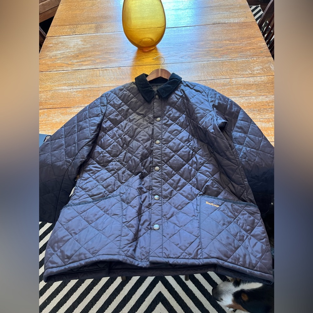Barbour Heritage Liddesdale Quilted Jacket - Men's XL, Navy, Excellent Condition
